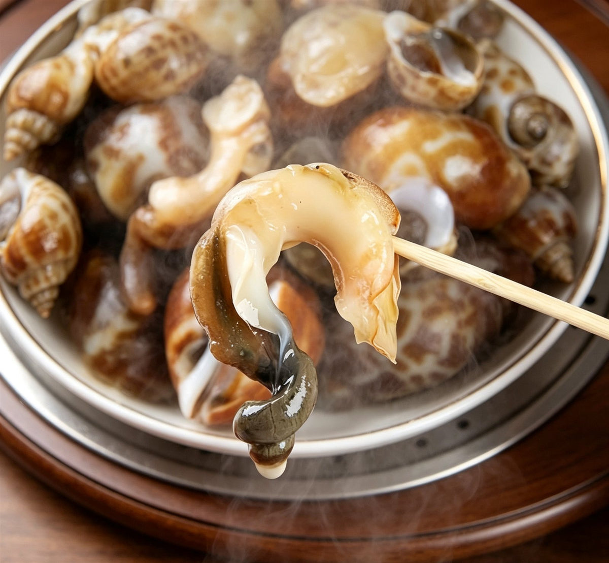 Steamed Sea Snails