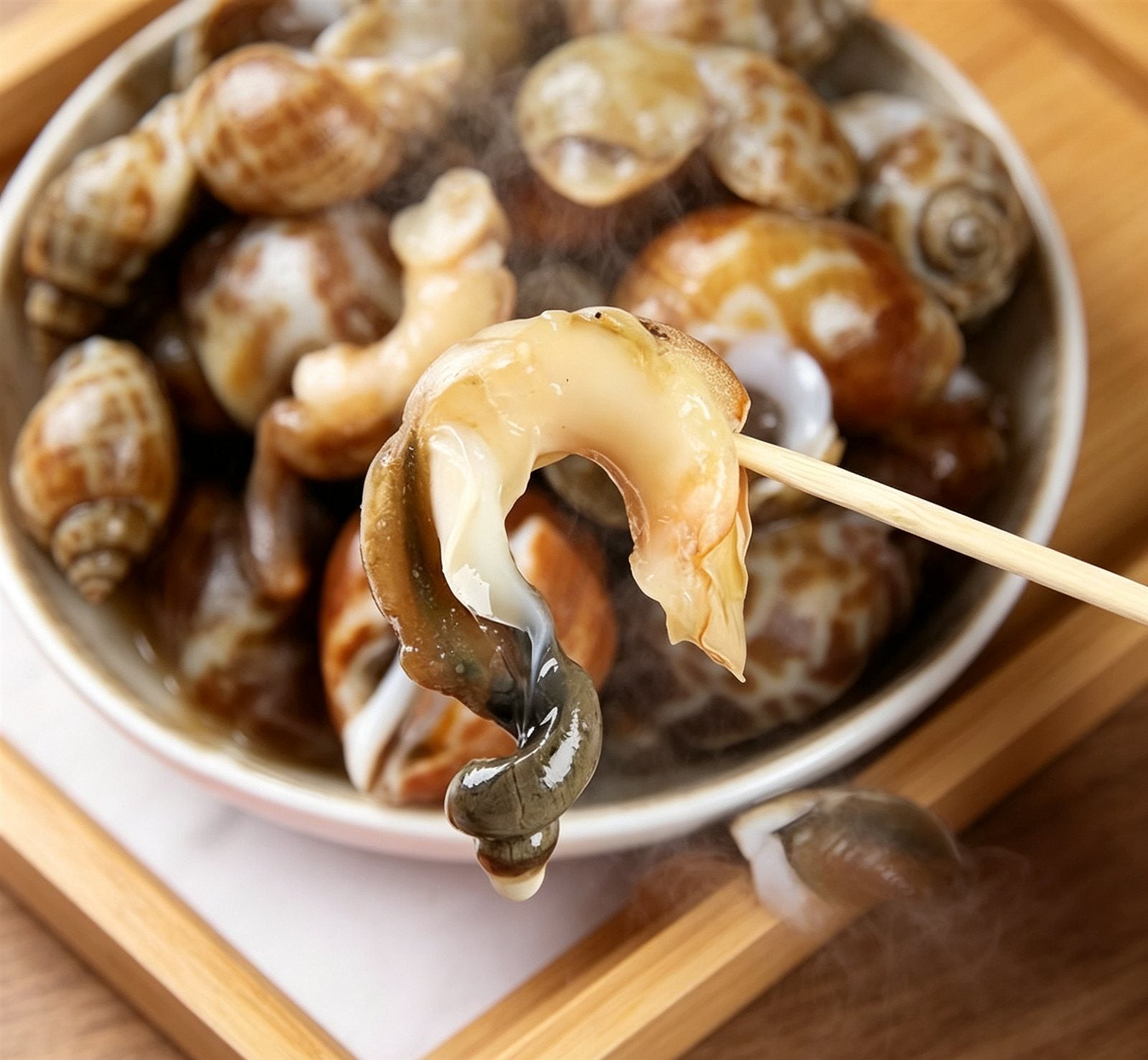 Steamed Sea Snails